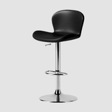 Modern Swivel Bar Stool - Saddle Leather Seat - StoolTopia