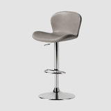 Modern Swivel Bar Stool - Saddle Leather Seat - StoolTopia