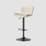 Modern Swivel Bar Stool - Saddle Leather Seat - StoolTopia