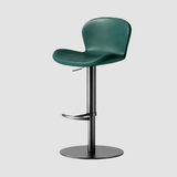 Modern Swivel Bar Stool - Saddle Leather Seat - StoolTopia