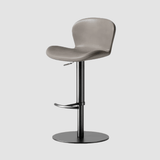 Modern Swivel Bar Stool - Saddle Leather Seat - StoolTopia