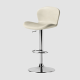 Modern Swivel Bar Stool - Saddle Leather Seat - StoolTopia
