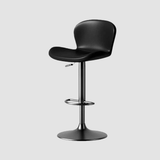 Modern Swivel Bar Stool - Saddle Leather Seat - StoolTopia