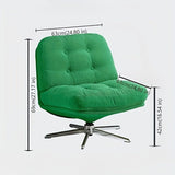 Modern Swivel Corduroy Accent Chair – Tufted Fabric Lounge Chair - StoolTopia