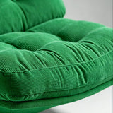 Modern Swivel Corduroy Accent Chair – Tufted Fabric Lounge Chair - StoolTopia