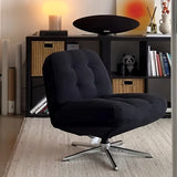 Modern Swivel Corduroy Accent Chair – Tufted Fabric Lounge Chair - StoolTopia