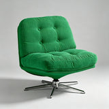 Modern Swivel Corduroy Accent Chair – Tufted Fabric Lounge Chair - StoolTopia