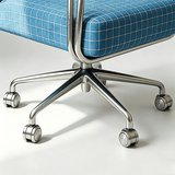 Modern Swivel Fabric Office Chair with Fixed Armrests - StoolTopia
