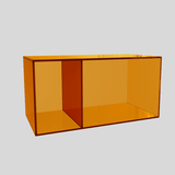 Modern Transparent Acrylic Storage Cube – Colorful Modular Display Shelf - StoolTopia