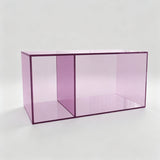 Modern Transparent Acrylic Storage Cube – Colorful Modular Display Shelf - StoolTopia