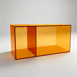 Modern Transparent Acrylic Storage Cube – Colorful Modular Display Shelf - StoolTopia