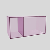 Modern Transparent Acrylic Storage Cube – Colorful Modular Display Shelf - StoolTopia