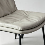 Modern Tufted Leather Bar Stool with Sleek Metal Frame for Stylish Interiors - StoolTopia