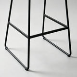 Modern Tufted Leather Bar Stool with Sleek Metal Frame for Stylish Interiors - StoolTopia