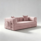 Multi - Form Chill Sofa | 5 - in - 1 Convertible Sofa Bed, 55D Foam, Stainless Steel Frame - StoolTopia