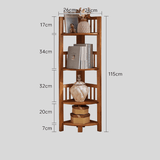 Multi - Tier Wooden Corner Shelf – Space - Saving Vertical Display Rack - StoolTopia