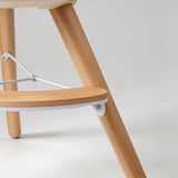 Multifunctional Adjustable Baby High Chair with Wooden Legs - StoolTopia