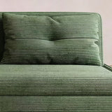 Multifunctional Foldable Corduroy Sofa Bed – Single to Double Pull-Out Design - StoolTopia