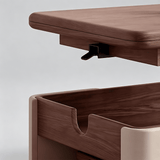 Multifunctional Lift-Top Coffee Table with Storage and Locking Casters – Walnut Finish - StoolTopia