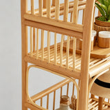 Natural Rattan Arch Bookshelf - StoolTopiaShelving & Storage