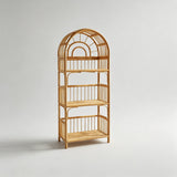 Natural Rattan Arch Bookshelf - StoolTopiaShelving & Storage