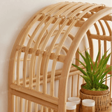 Natural Rattan Arch Bookshelf - StoolTopiaShelving & Storage