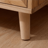Natural Rattan Door Sideboard with 4 Drawers – 100cm - StoolTopia