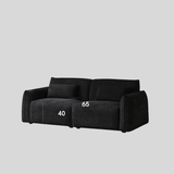 Nice Velvet Modular Sofa – Retro Bauhaus - Inspired Comfort - StoolTopia
