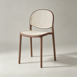 Nordic Bar Chair Family Backrest High Chair In The Ancient Style Rattan Woven Bar Chair Modern Simple Bar Chair - StoolTopia