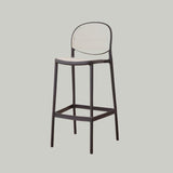Nordic Bar Chair Family Backrest High Chair In The Ancient Style Rattan Woven Bar Chair Modern Simple Bar Chair - StoolTopia