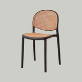 Nordic Bar Chair Family Backrest High Chair In The Ancient Style Rattan Woven Bar Chair Modern Simple Bar Chair - StoolTopia