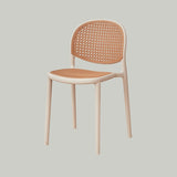 Nordic Bar Chair Family Backrest High Chair In The Ancient Style Rattan Woven Bar Chair Modern Simple Bar Chair - StoolTopia