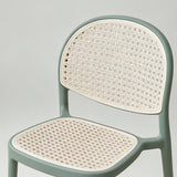 Nordic Bar Chair Family Backrest High Chair In The Ancient Style Rattan Woven Bar Chair Modern Simple Bar Chair - StoolTopia