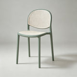Nordic Bar Chair Family Backrest High Chair In The Ancient Style Rattan Woven Bar Chair Modern Simple Bar Chair - StoolTopia