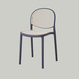 Nordic Bar Chair Family Backrest High Chair In The Ancient Style Rattan Woven Bar Chair Modern Simple Bar Chair - StoolTopia