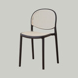Nordic Bar Chair Family Backrest High Chair In The Ancient Style Rattan Woven Bar Chair Modern Simple Bar Chair - StoolTopia