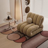 Nordic Bubble Cloud Velvet Accent Chair – Premium Channel Tufted Armchair - StoolTopia