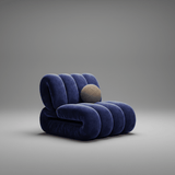 Nordic Bubble Cloud Velvet Accent Chair – Premium Channel Tufted Armchair - StoolTopia