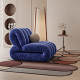 Nordic Bubble Cloud Velvet Accent Chair – Premium Channel Tufted Armchair - StoolTopia