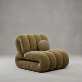 Nordic Bubble Cloud Velvet Accent Chair – Premium Channel Tufted Armchair - StoolTopia