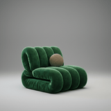 Nordic Bubble Cloud Velvet Accent Chair – Premium Channel Tufted Armchair - StoolTopia