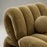 Nordic Bubble Cloud Velvet Accent Chair – Premium Channel Tufted Armchair - StoolTopia