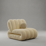 Nordic Bubble Cloud Velvet Accent Chair – Premium Channel Tufted Armchair - StoolTopia