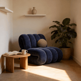 Nordic Bubble Cloud Velvet Accent Chair – Premium Channel Tufted Armchair - StoolTopia