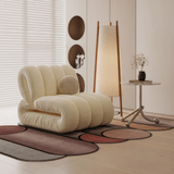 Nordic Bubble Cloud Velvet Accent Chair – Premium Channel Tufted Armchair - StoolTopia