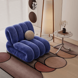 Nordic Bubble Cloud Velvet Accent Chair – Premium Channel Tufted Armchair - StoolTopia