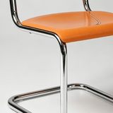 Nordic Cantilever Dining Chair — ABS & PP Seat, Chrome Frame, 7 Colors - StoolTopia