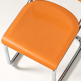 Nordic Cantilever Dining Chair — ABS & PP Seat, Chrome Frame, 7 Colors - StoolTopia