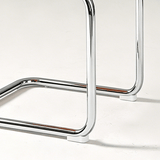 Nordic Cantilever Dining Chair — ABS & PP Seat, Chrome Frame, 7 Colors - StoolTopia