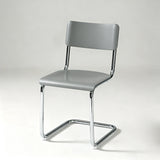 Nordic Cantilever Dining Chair — ABS & PP Seat, Chrome Frame, 7 Colors - StoolTopia